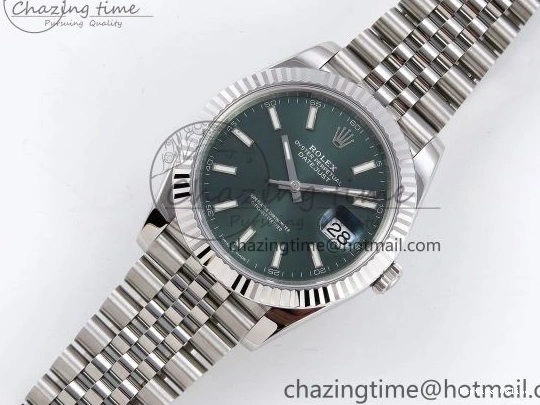 0414 HighPerformance DateJust 41 126334 904L SS VSF 1:1 Best Edition Green Dial on Jubilee Bracelet VS 1323
